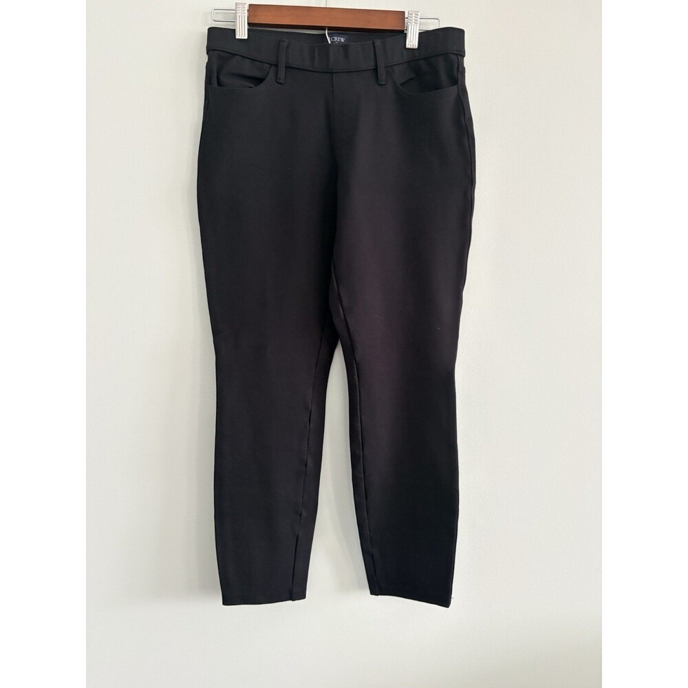 J. Crew GIGI Pants Black Stretch Style G9111 Womens Medium Mid Rise